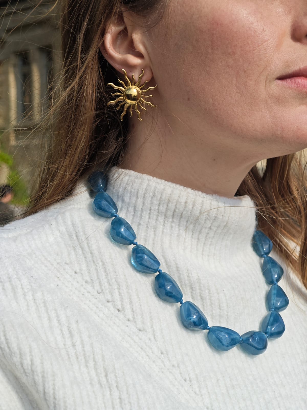 Les boucles d'oreilles "Luzia".
