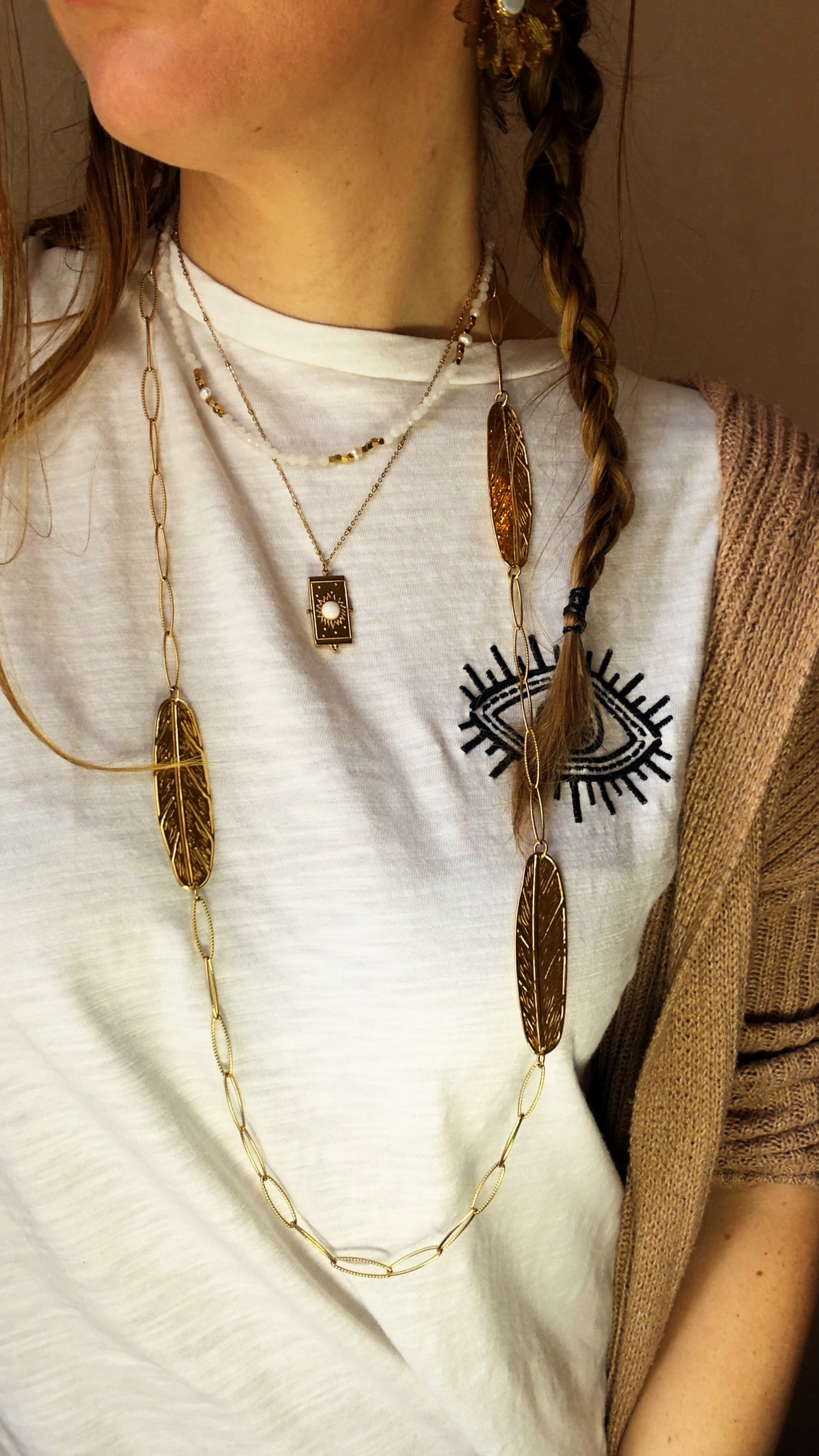 Collier en pierres naturelles "Délia"