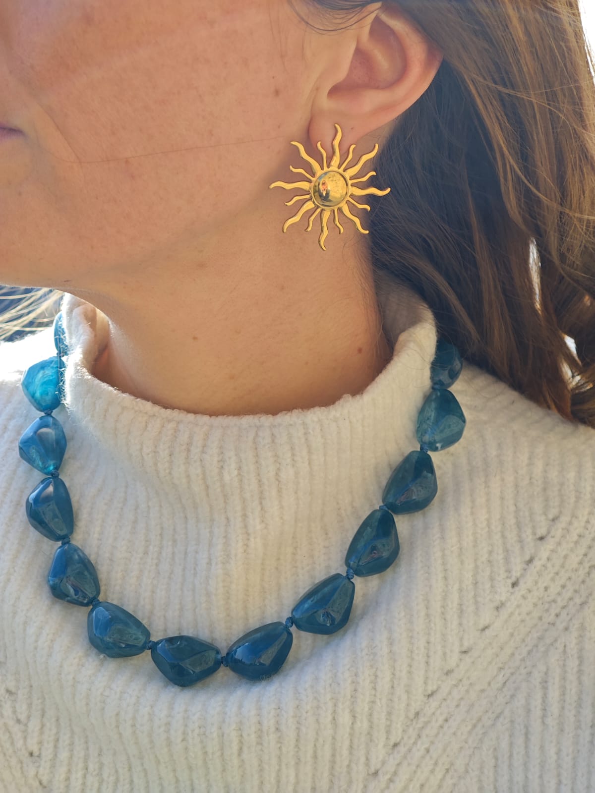 Les boucles d'oreilles "Luzia".